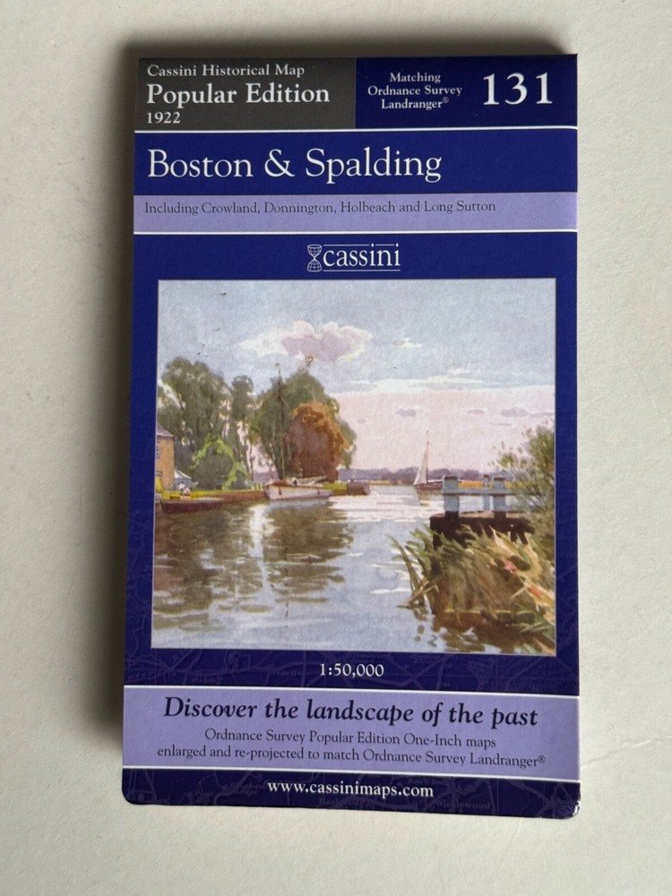 Cassini Historical Map, Boston & Spalding 1922 ( Reprint 2007 ) no:131
