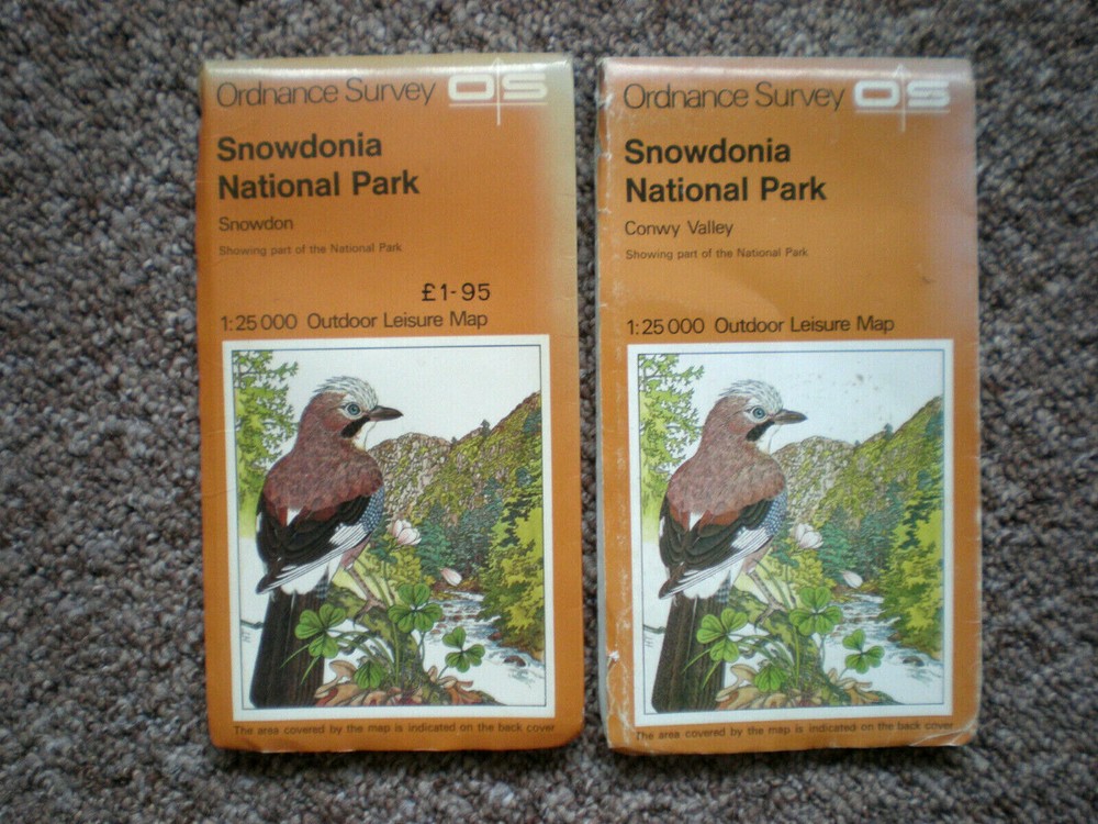 16 17 SNOWDONIA SNOWDON CONWAY VALLEY NP OL OUTDOOR LEISURE ORDNANCE SURVEY MAPS