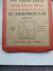 ORDNANCE SURVEY ONE INCH MAP 🗺️ SCARBOROUGH 1947 Popular Edition cloth Sheet 93