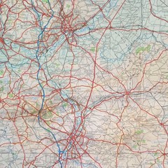 Ordnance Survey Quarter-Inch Map, Sheet 13: The Midlands (1974).