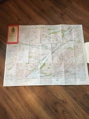 Ben Nevis And Fort William Ordnance Survey Map 1947 Version One Inch Map Cloth