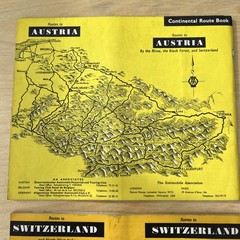 Vintage AA Route Maps x6 Europe Collectibles Driving Memorabilia Arts Crafts