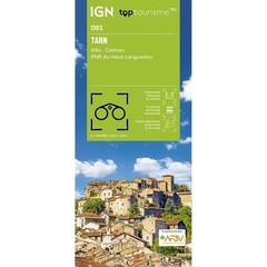 France Tarn / Albi Castres PNR Haut-Languedoc IGN TOP100 map D81 cycling tourism