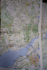 RAC Road Map of South Wales, 3 Miles to 1 Inch (1975)