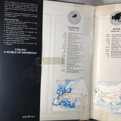 Collins Atlas of the World New Nations Edition Hardcover Geography Maps Book