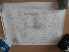 8 x 1910 Ordnance Maps 6″ to 1 mile scale Yorkshire North & West Riding areas