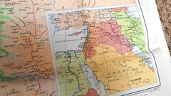 Israel with Jordan 1973 Bartholomew World Travel Map Sheet map, folded Book