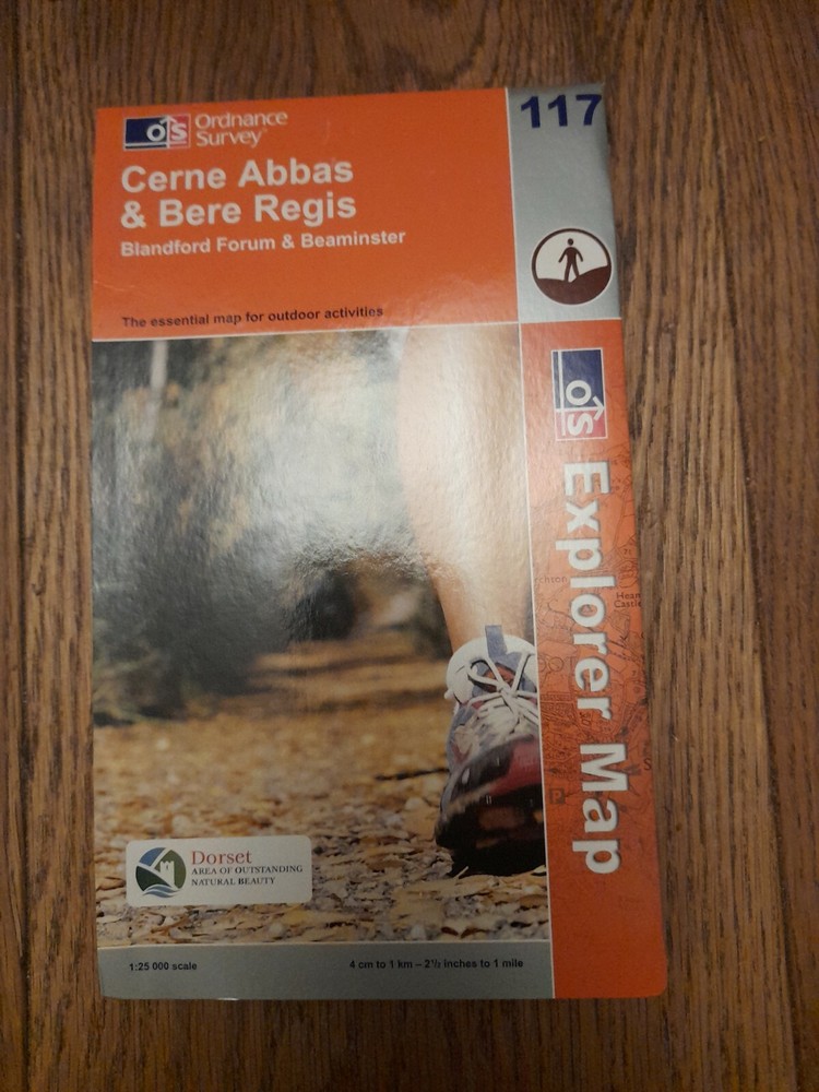 Ordnance Survey Explorer 117 Cerne Abbas & Bere Regis