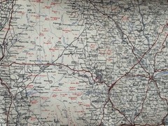 Somerset/Devon Motoring, Hiking vintage map Circa 1930s/40s