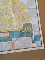 Vintage 26 X 29″ DUCKHAMS Historical Map London 1960s