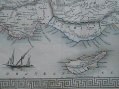 Original Antique Tallis Map of Asia Minor (1851) J Rapkin – Cyprus Turkey Rhodes