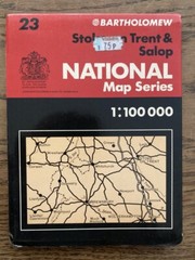 Bartholomew National Map Series 1:100 000 Stoke on Trent & Salop 23