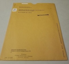 USGS Geologic Map Antelope Flats Quadrangle, Sweetwater County, Wyoming w/Sleeve