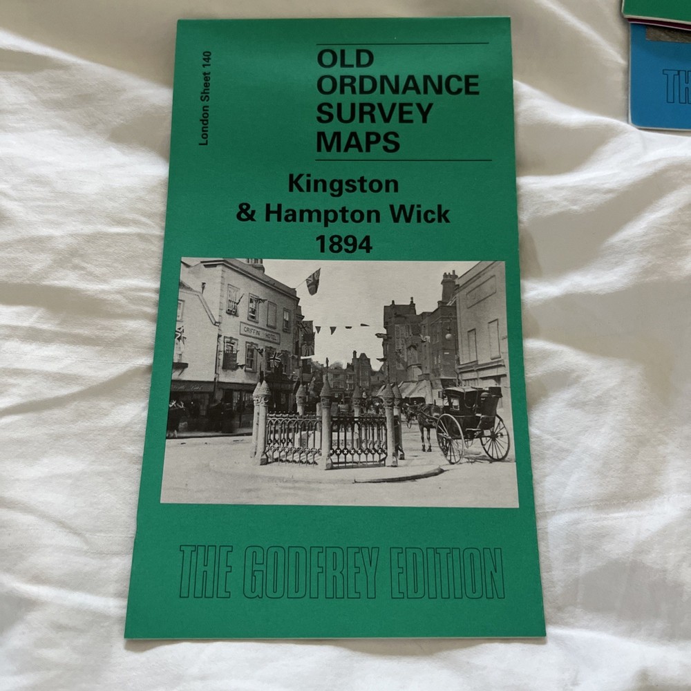 Old Ordnance Survey Reprint. London Sheet 140. Kingston & Hampton Wick 1894
