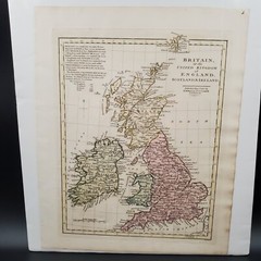 1809 Hand Color Wilkinson’s General Atlas of the World British Isles Map