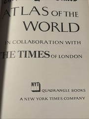 New York Times Atlas of The World Times of London 1972 Edition