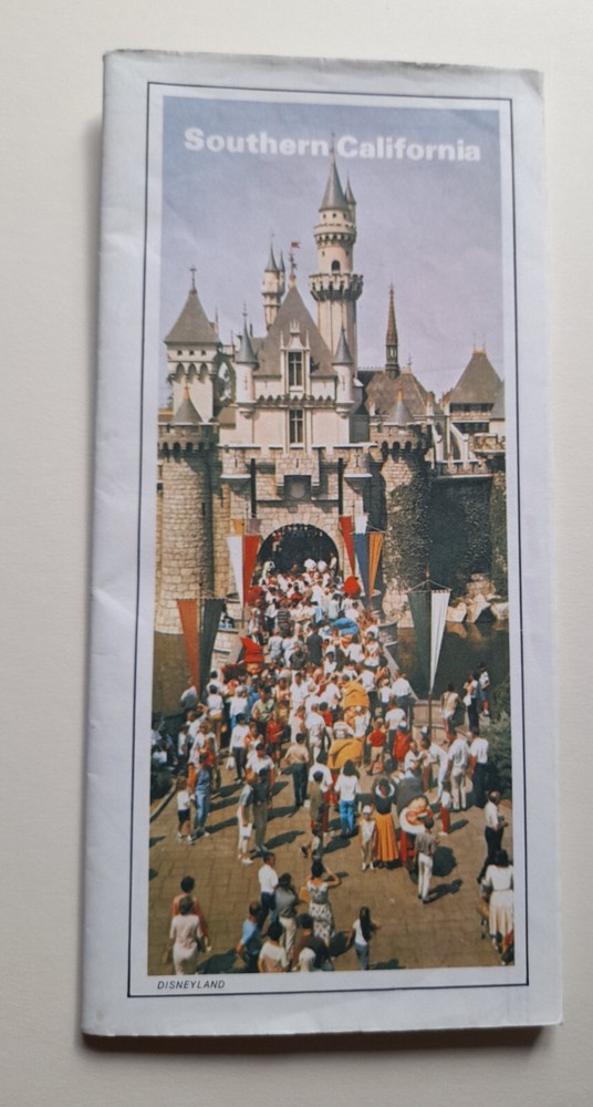 Southern California Disney AAA 1991 Automobile Club Road Map