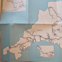 1977 British Rail England & Wales South Railway System Map – Geographia Ltd