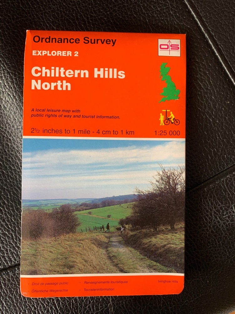 Ordnance Survey Map Explorer 2 Chiltern Hills North 1:25000