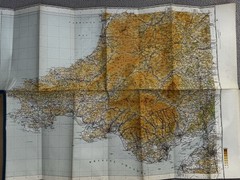Job lot of 14 vintage maps, including Bartholomew’s Half Inch Cloth Maps