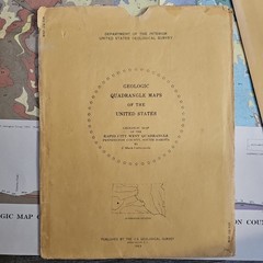 USGS Geologic Maps of Rapid City West & East Quadrangle Pennington County 1969 +