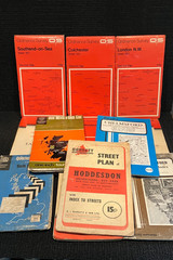 Vintage Street Map colchester london southend hoddesdon chelmsford saffron ben