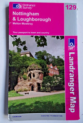 Ordnance Survey Map – Nottingham & Loughborough – Landranger Sheet 129 – 2007