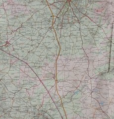 Bartholomew Half-Inch Contoured Map, Sheet 19: Warwickshire (1967).