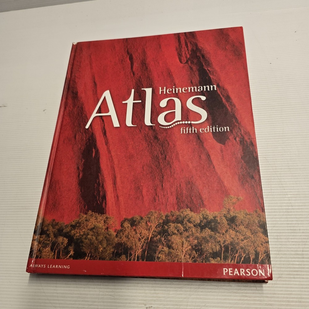 Heinemann Atlas Fifth Edition 5th Pearson Hardcover School Reference Map Book