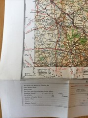 1946 Ordnance Survey Quarter Inch Cloth Map 6 North Midlands And Lincolnshire