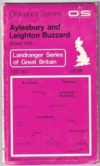ORDNANCE SURVEY LANDRANGER MAP: AYLESBURY & LEIGHTON BUZZARD