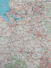 Bartholomew Tourist Route Map: North England. Scale – 1: 570,240 (1984).