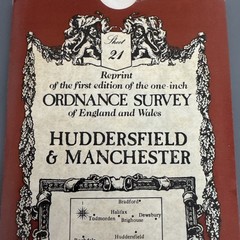 David & Charles – Huddersfield & Manchester Map – Reprint of OS Map – No 21