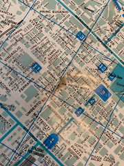 Map Of Torino (Turin) 1983 (German)