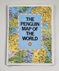 The Penguin Map of the World Folded Pull Out Map 1982 Collectible Item New Seale