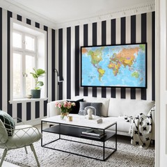 Map of the World Educational Map Poster Print Wall Mural Decor 2X3FT 1.5X 2.4FT