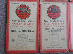 10 OS 1 inch to Mile 1940s 50s 60s CLOTH Great Britain 7th Series Job Lot