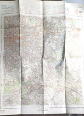 170 + MILITARY MAPS 7th series M722 Ord Survey of GB 1965 Ministry Defence LOT