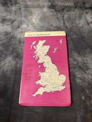 Vintage 70s Ordnance Survey First Series Pink Cover Map 173 Swindon & Devizes