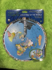 Countries of The World Interactive Geography Fact Finder Map Wheel – Rare Find