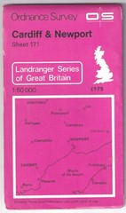 ORDNANCE SURVEY LANDRANGER MAP: CARDIFF & NEWPORT
