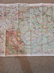 Vintage German Folding Road Map 1978 – 79. Sheet No 10 By Shell