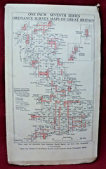 VINTAGE ORDNANCE SURVEY ONE-INCH CLOTH MAP – TORQUAY – SHEET 188, 1961