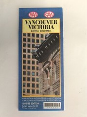 Tourist Map – Vancouver Victoria British Columbia – Canada by AAA & CAA