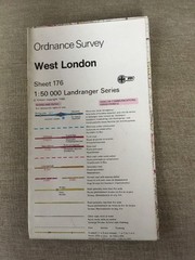 1987 Ordnance Survey Landranger Second Series Map 176 West London