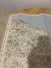 Vintage 1945 Ordnance Survey Norwich Sheet 126 One Inch Map New Popular Edition