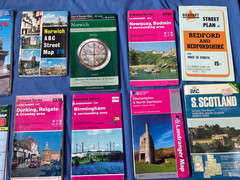 JOB LOT OF 17 x OLD STREET MAPS ETC YORK SCOTLAND WALES IRELAND BIRMINGHAM ETC.