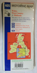 WALES, WEST COUNTRY & MIDLANDS AREA FOLD OUT MAP 1997