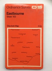 Vintage Ordnance Survey Map No. 183 Eastbourne