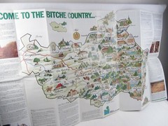 2 Lot BITCHE Moselle FRANCE La Citadelle brochure & County drawn Map Information